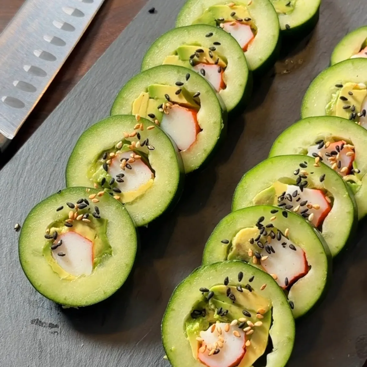 Lazy Cucumber Sushi Rolls