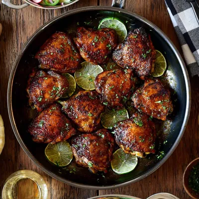 Recipe 'Sticky Rum Glazed Chicken Thighs (Grill or Stove)'