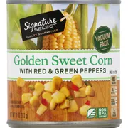 SIGNATURE SELECTS Golden Sweet Corn, with Red & Green Peppers, Vacuum Pack
