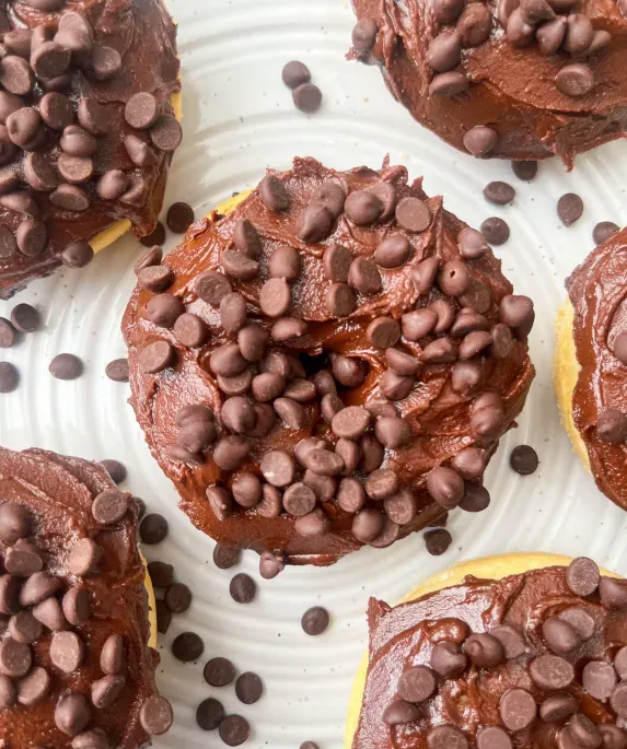 Chocolate Frosted Donuts 