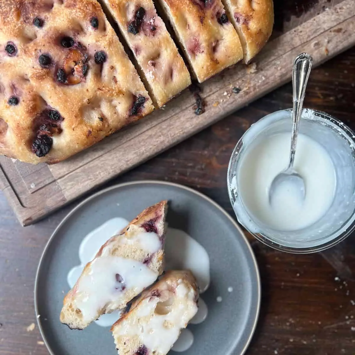 Blueberry Lemon Goat Cheese Focaccia