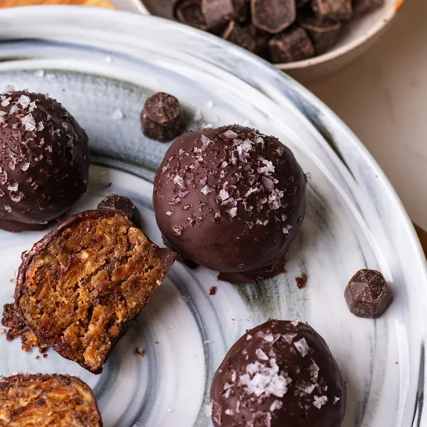 Salted Caramel Date Truffles