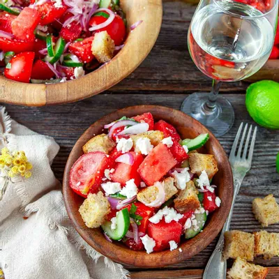 Recipe 'Watermelon Panzanella Salad'