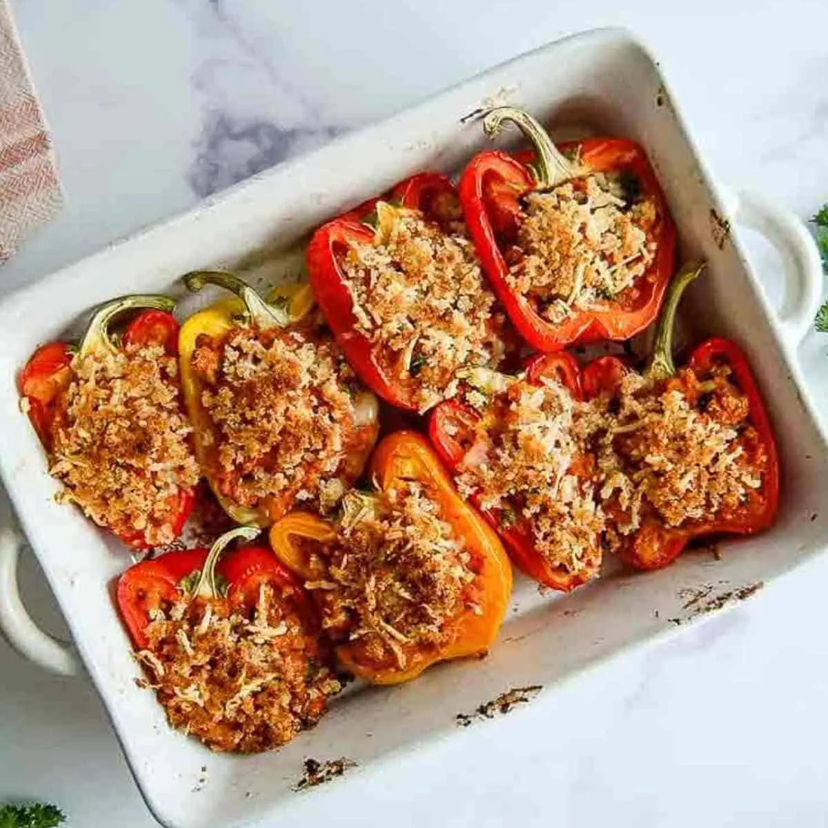 Ground Turkey Stuffed Peppers