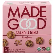MadeGood Granola Minis, Strawberry, 5 Packs