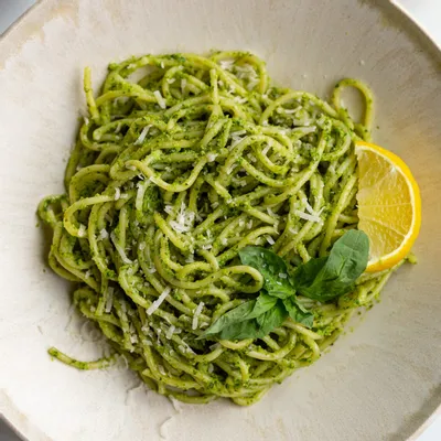 Recipe 'Easy Pesto Pasta Recipe (Ready in 20 Minutes!)'