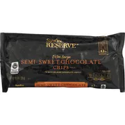 Signature Reserve Chocolate Chips, Semi-Sweet, Extra Large, 43% Cocoa