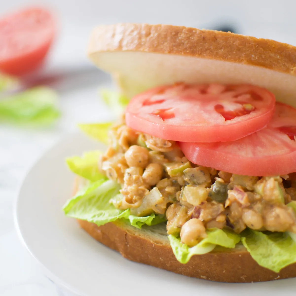 Chickpea Tuna-Less Sandwich