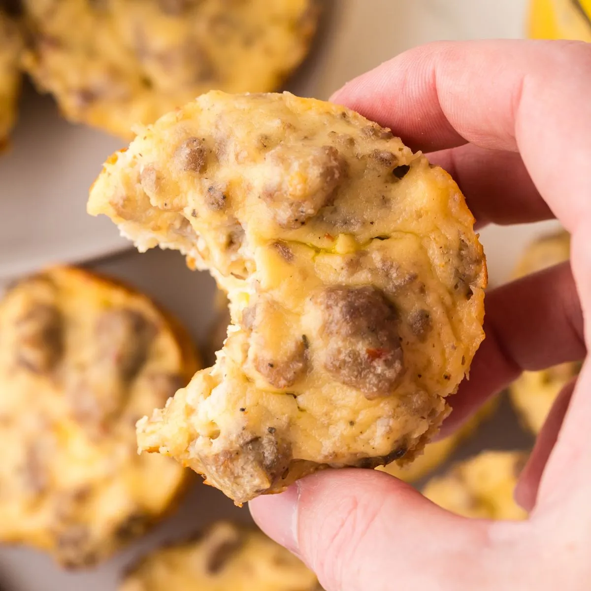Breakfast Biscuit Bombs with Sausage and Gravy