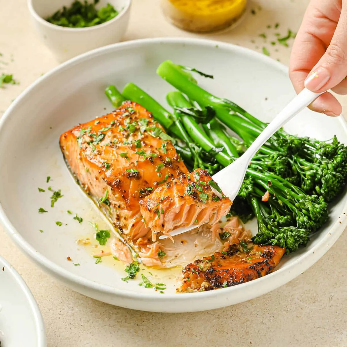 Air fryer salmon with dijon mustard recipe