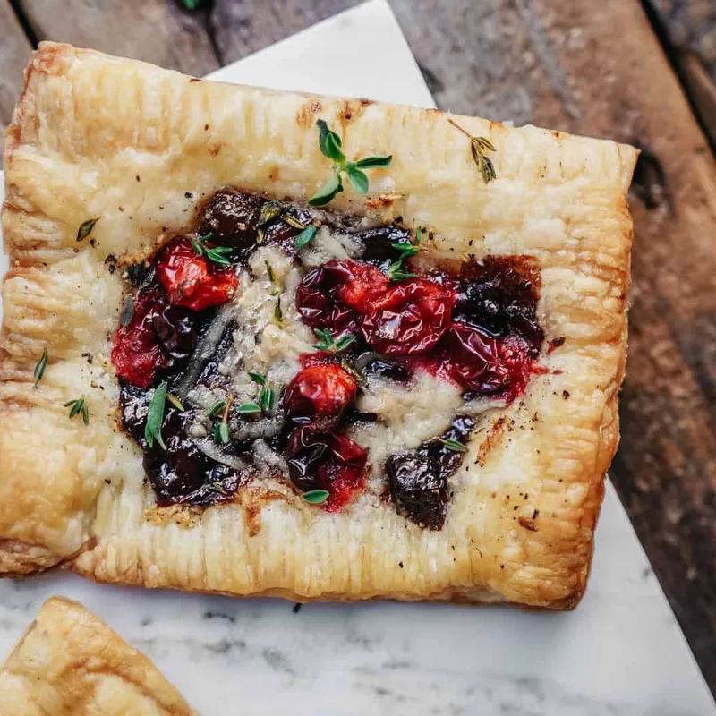 Vegan Cranberry Cheese Tarts