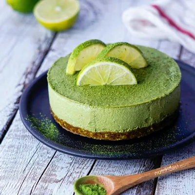 Recipe 'Matcha Lime Vegan Cheesecake'