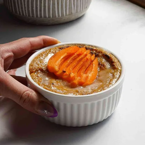 Apricot Vegan Creme Brûlée