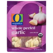 O Organics Garlic, Whole Peeled