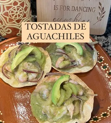 Recipe 'CUARESMA MEALS FOR WEIGHT LOSS: TOSTADAS DE AGUACHILES 🦐'