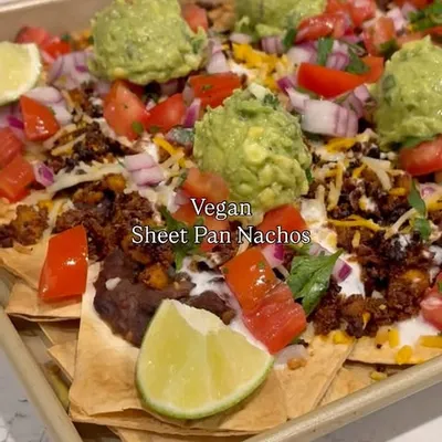 Recipe 'Vegan and Carb Conscious Sheet Pan Nachos'