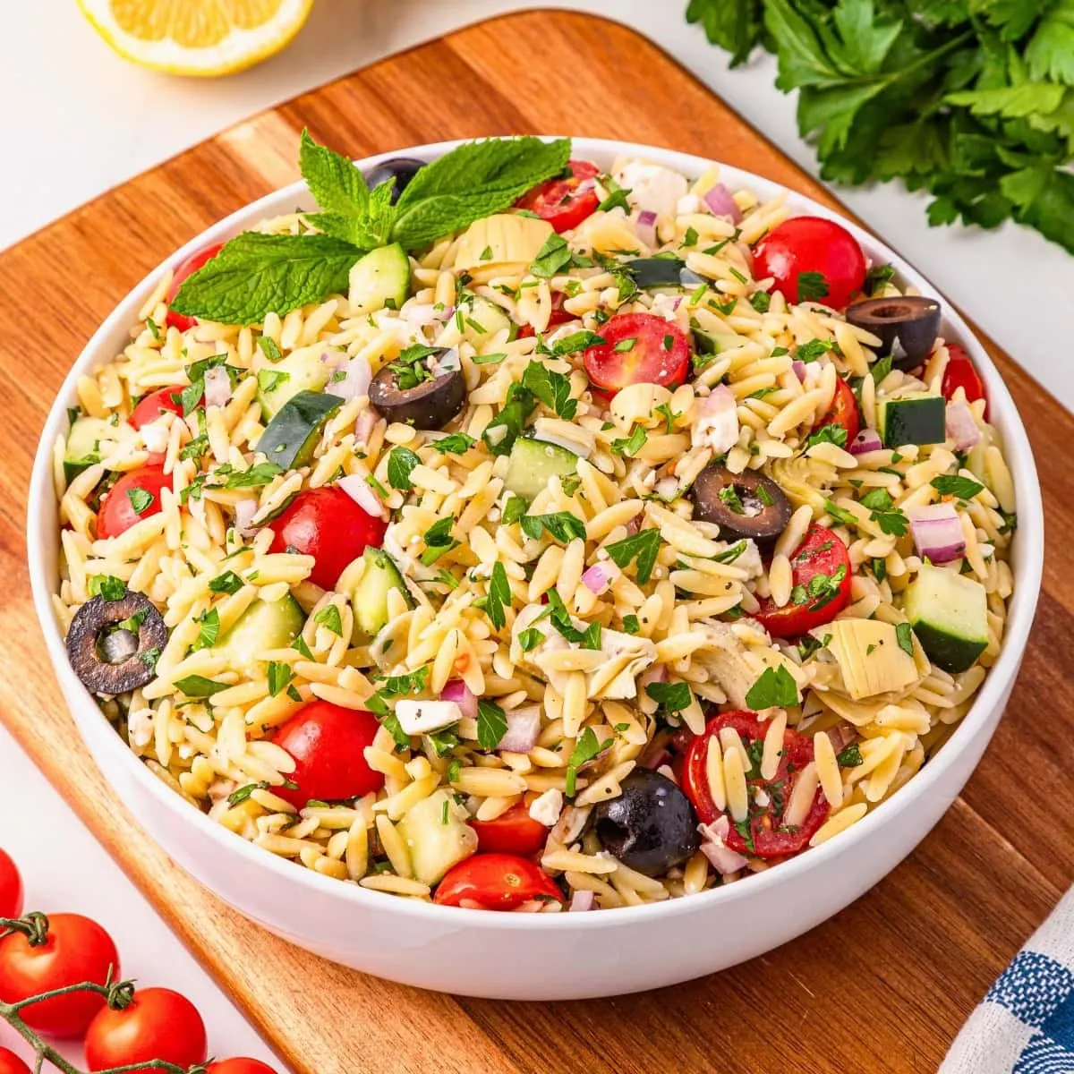Mediterranean Orzo Pasta Salad