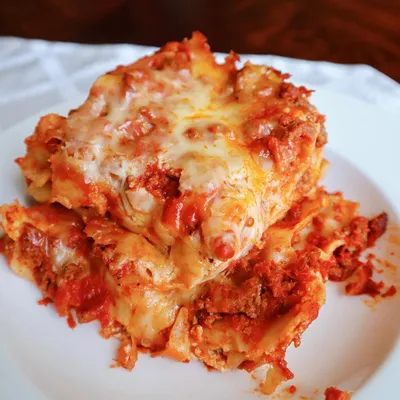 Recipe 'Lasagna can be considered spaghetti flavored cake.'