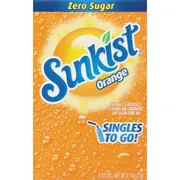 Sunkist Drink Mix, Zero Sugar, Orange