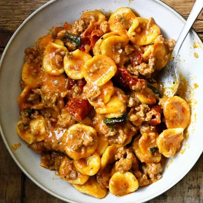 Recipe 'One-Pot Marry Me Beef Pasta'
