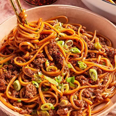 Recipe 'Viral Saucy Mongolian Noodles'