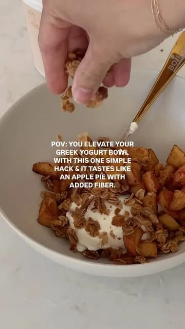 Apple Pie Greek Yogurt Treat