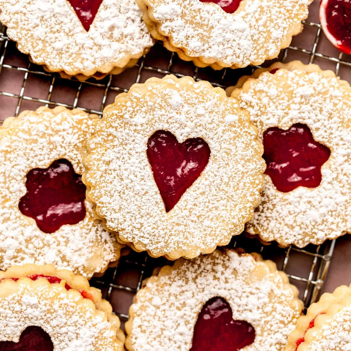 Vegan Linzer Cookies