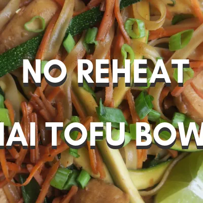 Recipe 'No-Reheat Thai Tofu, Zucchini and Carrot Bowls'