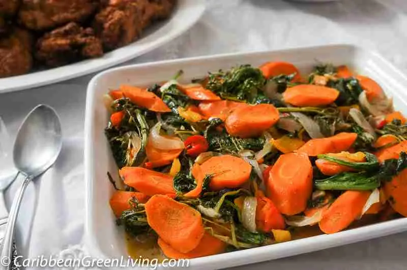 Sautéed Carrots, Kale and Watercress