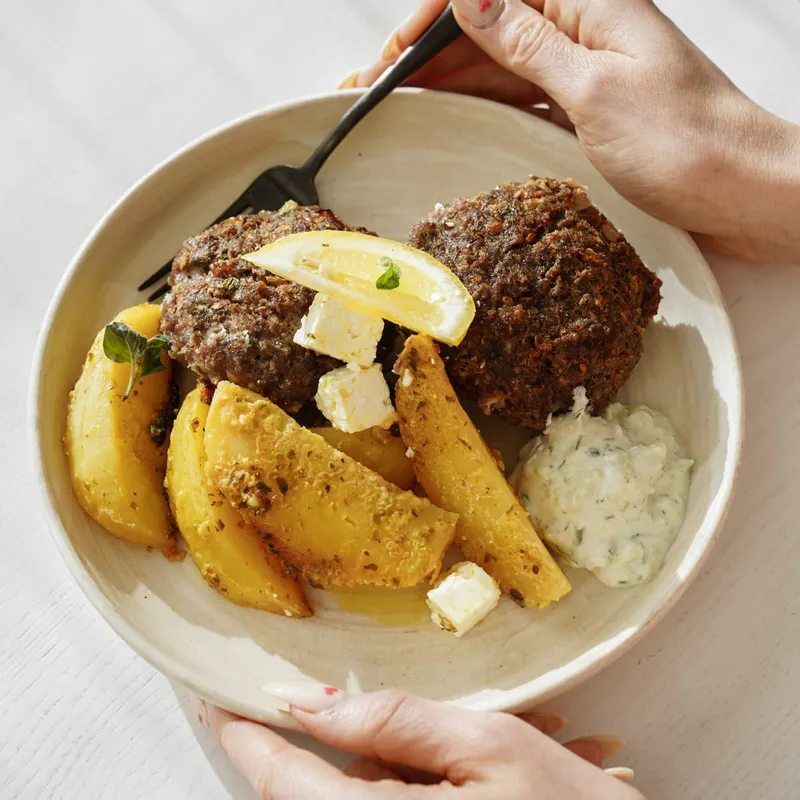 Bifteki (Greek Baked Beef Patties)