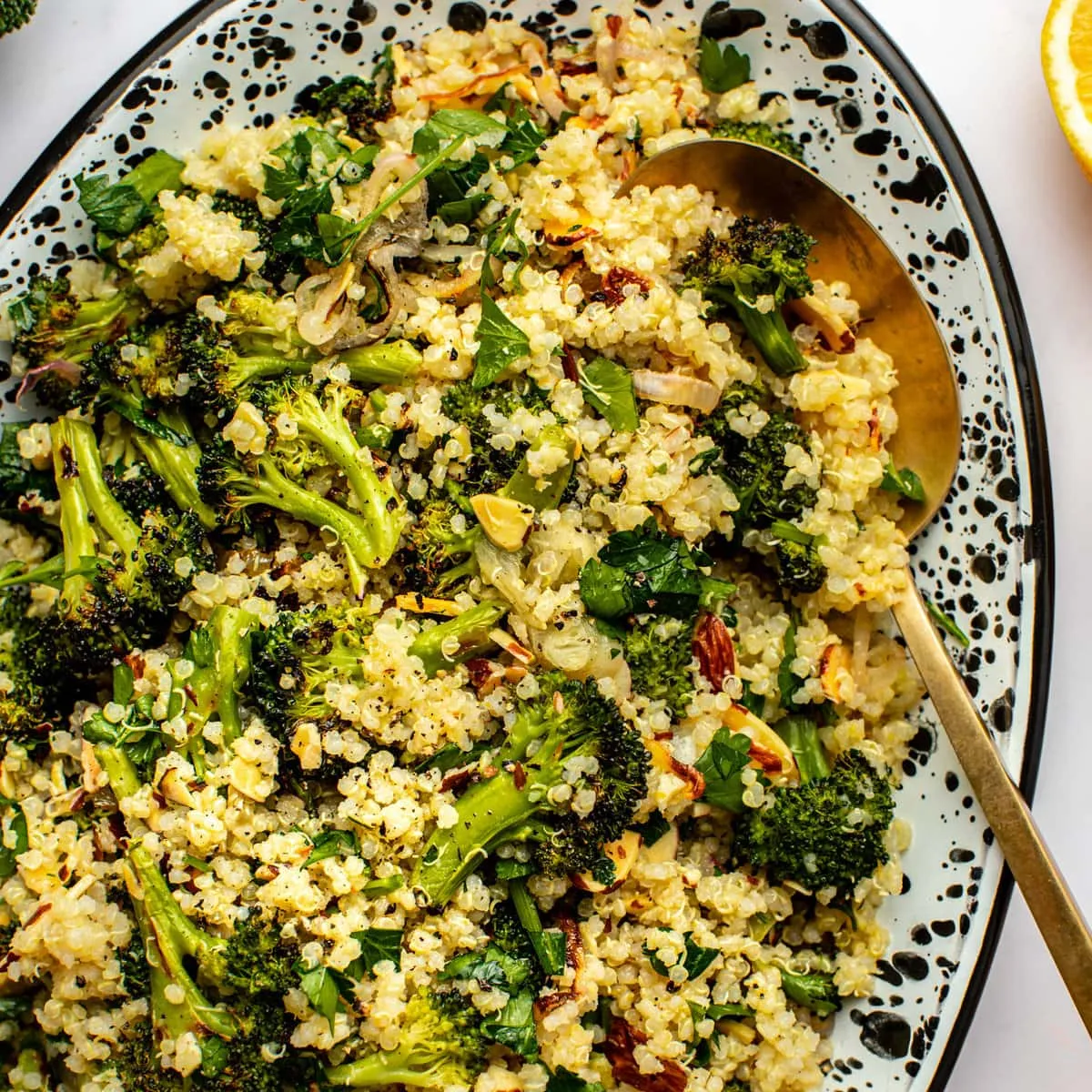 Roasted Broccoli Quinoa Salad