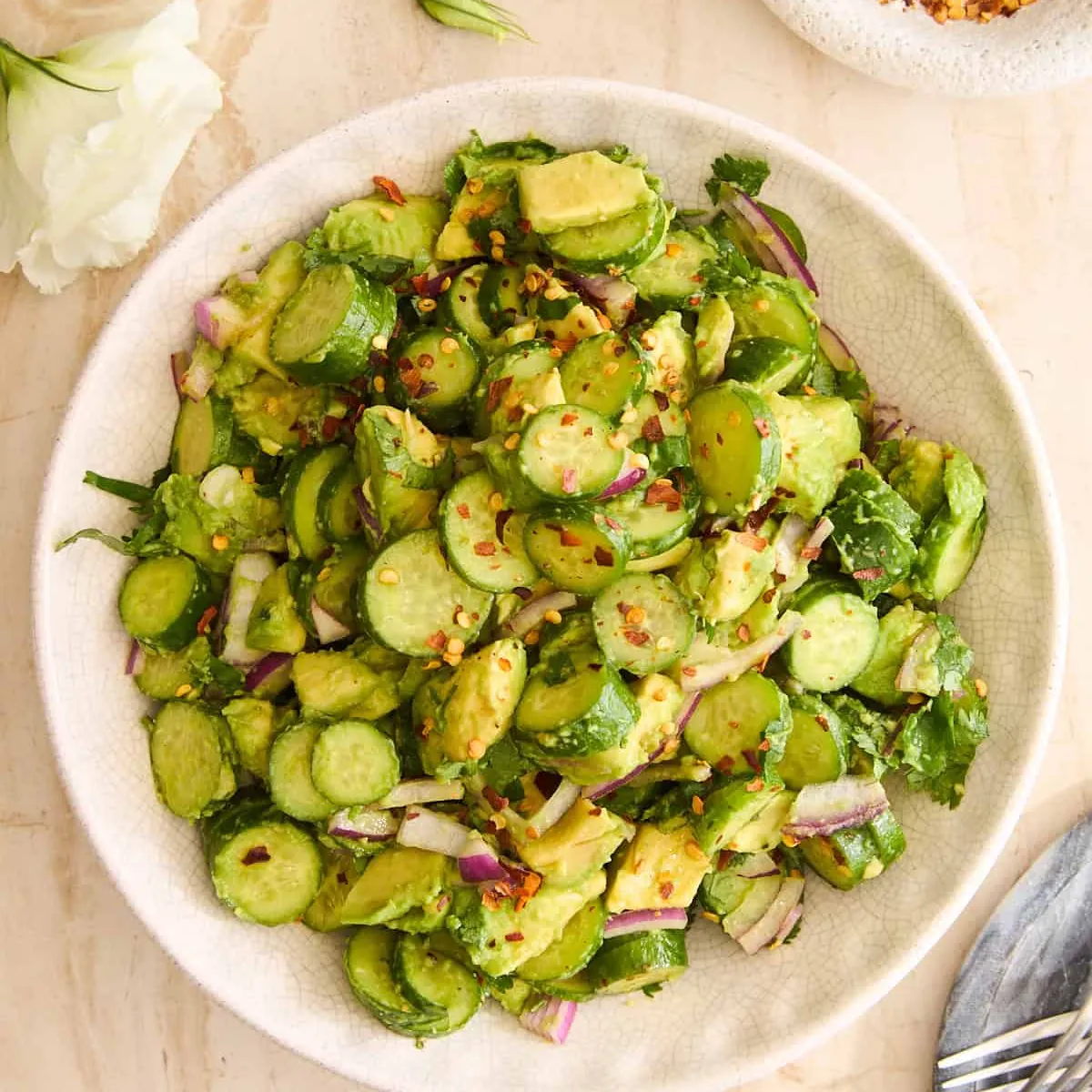 Cucumber Avocado Salad