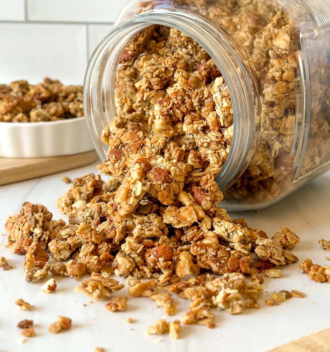 High Protein Salted Caramel Granola