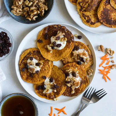 Recipe 'Carrot Cake Protein Pancakes'
