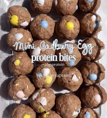 Recipe 'Cadbury Egg Protein Bites 🐣'