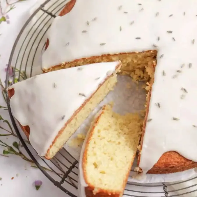 Lavender Honey Chamomile Tea Cake