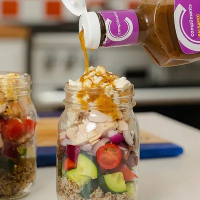 Recipe 'Meal Prep Quinoa & Chicken Salad Jars'