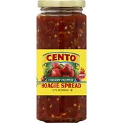 Cento Cherry Pepper, Hoagie Spread, Hot, Diced