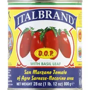 Italbrand Tomatoes, with Basil Leaf