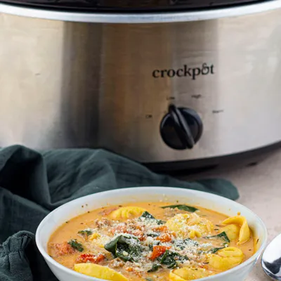 Recipe 'Crockpot Tortellini Soup with Sausage and Cream Cheese'