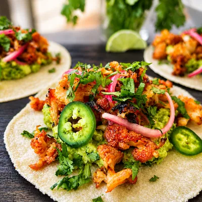 Recipe 'Bang Bang Cauliflower Tacos (Vegan + Gluten-Free)'