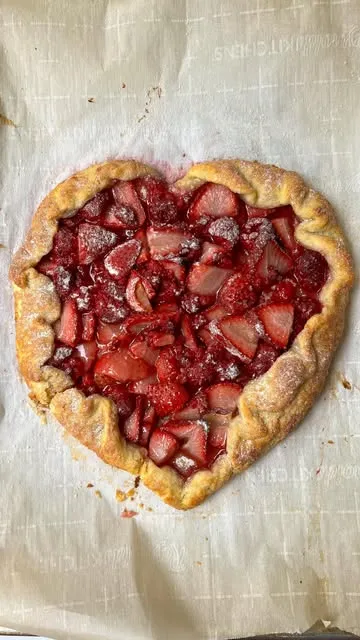 Heart Shaped Berry Galette for Valentine’s Day!