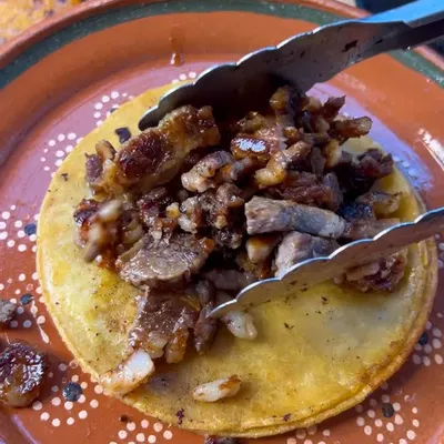 Recipe 'Grilled Pork Belly Tacos with Pico de Gallo'