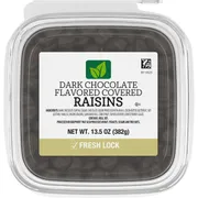 Dark Chocolate Flavored Covered Raisins