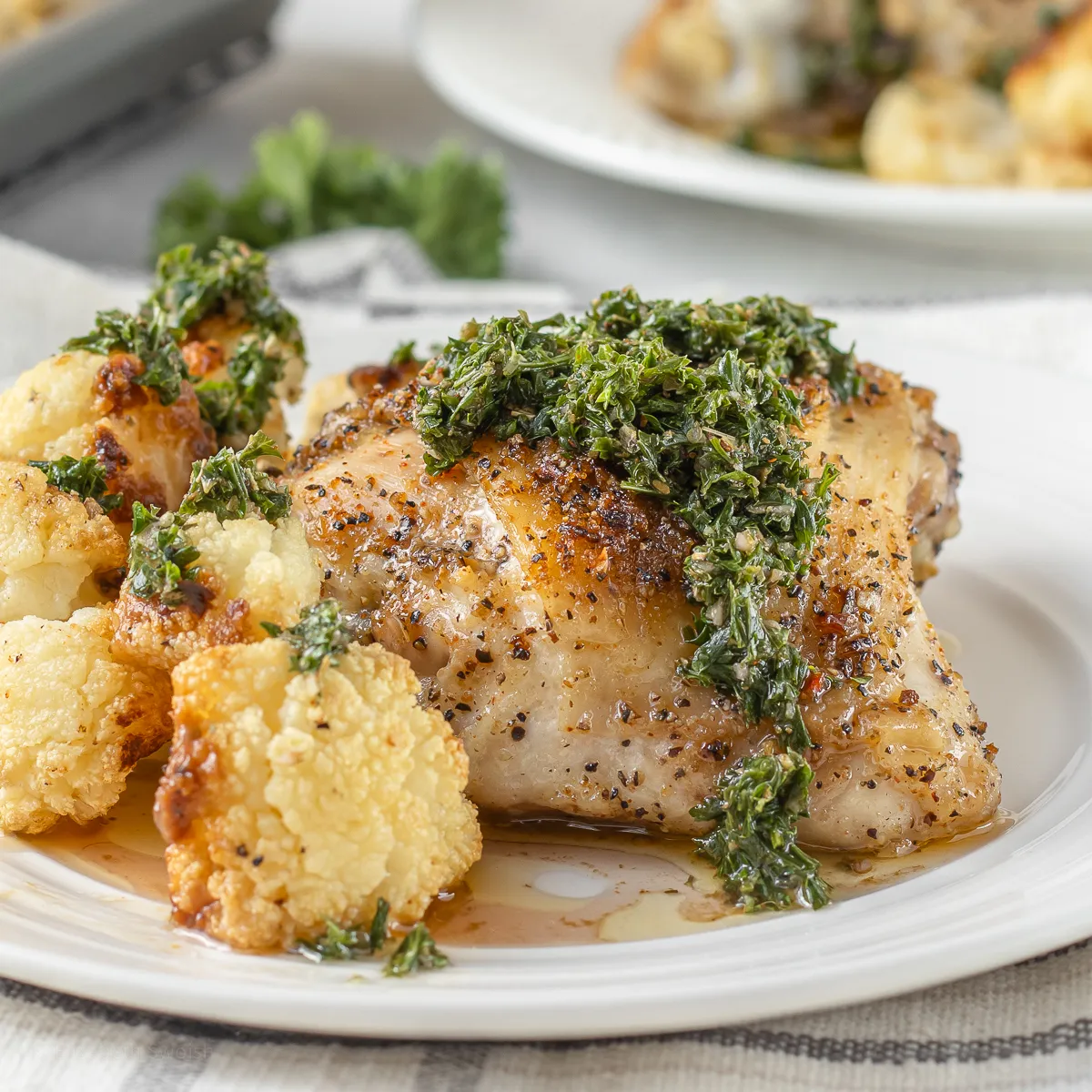 Baked Cajun Chicken Thighs