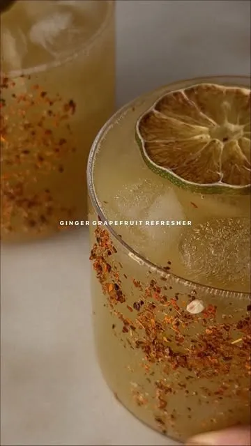 Ginger Grapefruit Refresher Mocktail