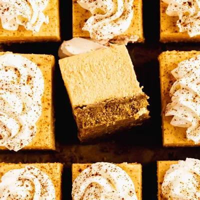 Recipe 'No Bake Pumpkin Cheesecake Bars'