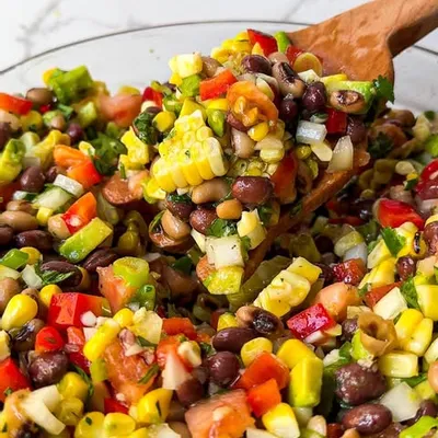 Recipe 'The MOST stunning Animal Welfare Certified Bone-In Ribeye and a pico de gallo-inspired cowboy caviar salad'