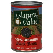 Natural Value Black Beans, 100% Organic