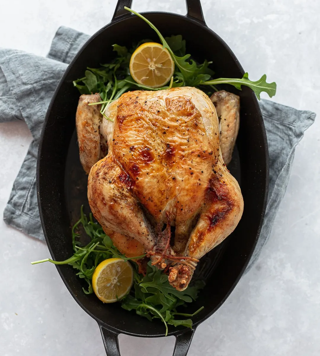 Roast Whole Chicken with Garlic and Herbs
